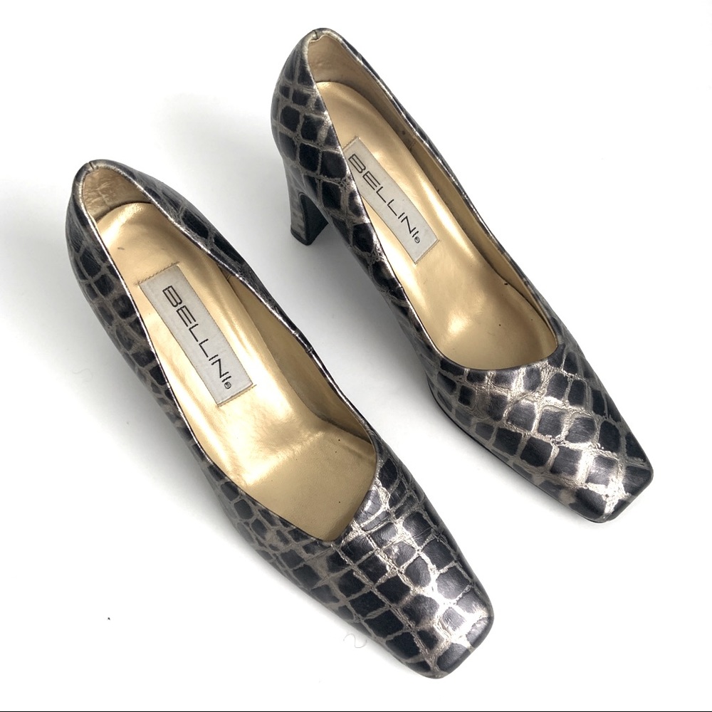 Bellini Diva Vintage Leather Embossed Pump…